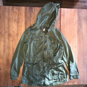 Mossimo Army Green Light Weight Utility Jacket XL